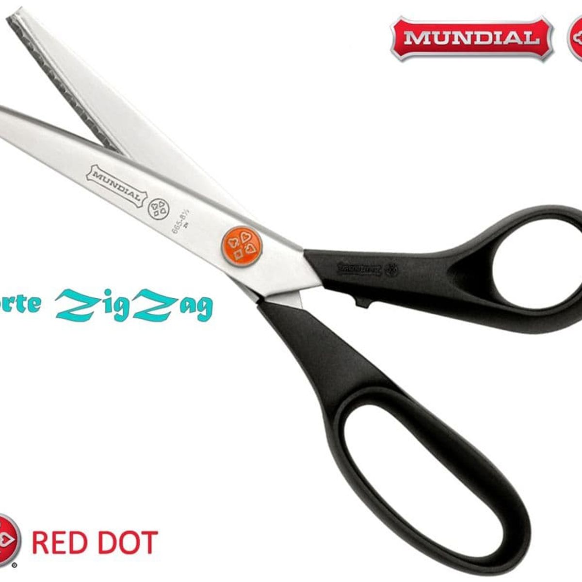 MUNDIAL - Tijera Mundial  665  8 1/2 Punto Rojo