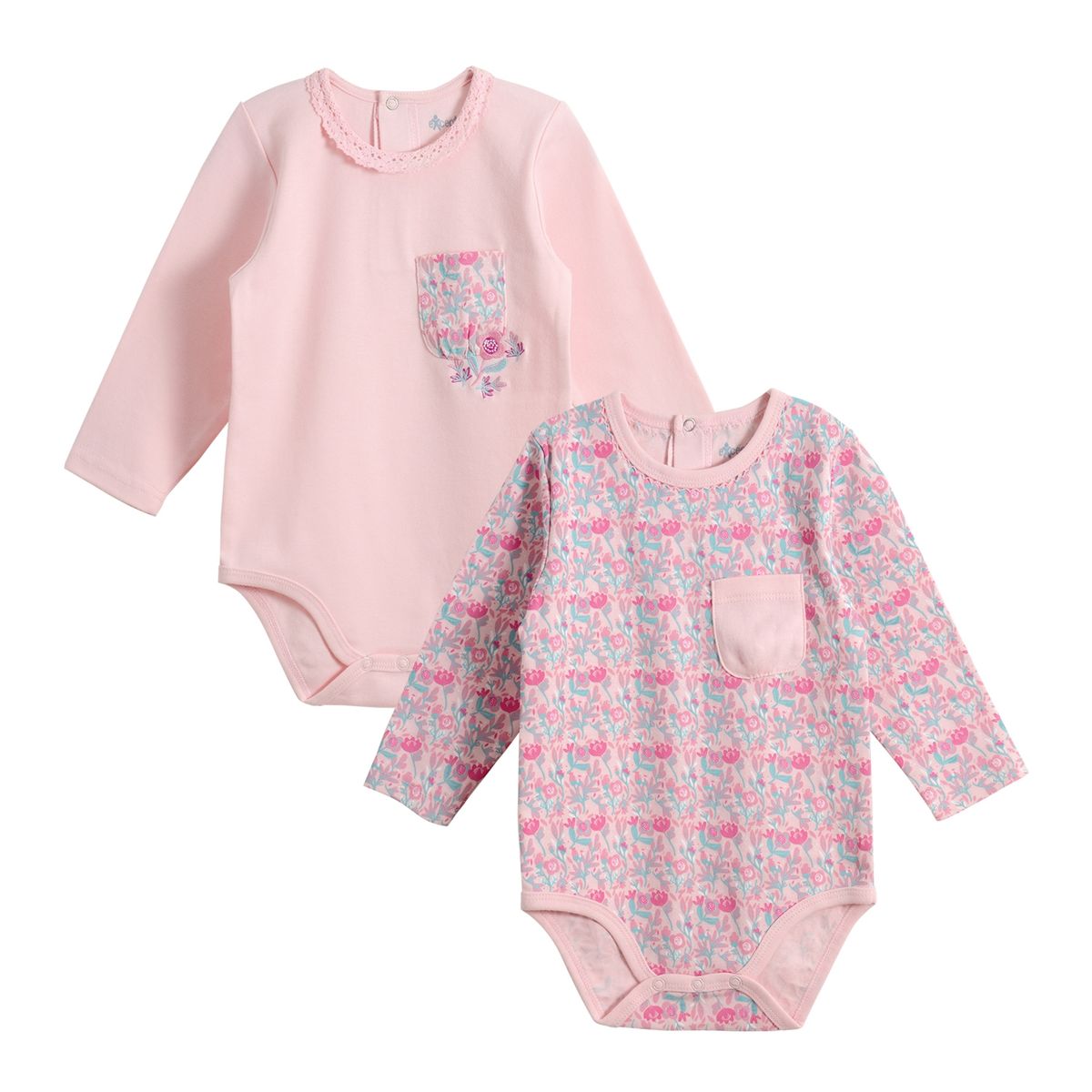 EXCEPTION - Pack 2 Body Algodón Bebé Niña