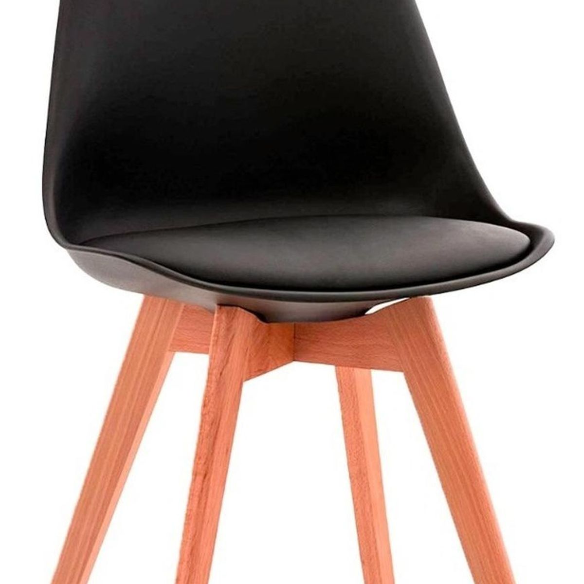 GLOBAL LATIN GROUP - Silla Eames de Comedor, Moderna, Minimalista, Cómoda y Ergonómica - Negro