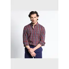 TRUVAL - Camisa Manga Larga Trevira Cuadros Regular Fit