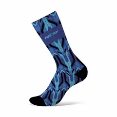 FUNSTEP - Calcetines Ciclismo Azul Claro/azul Oscuro M 36-39