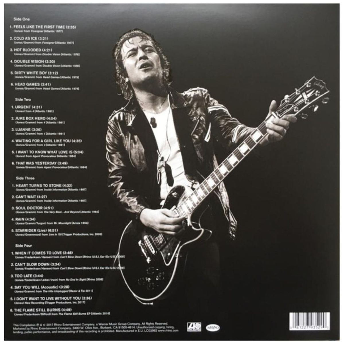 HITWAY MUSIC - FOREIGNER - 40 HITS FROM 40 YEARS (2LP)-VINILO HITWAY MUSIC