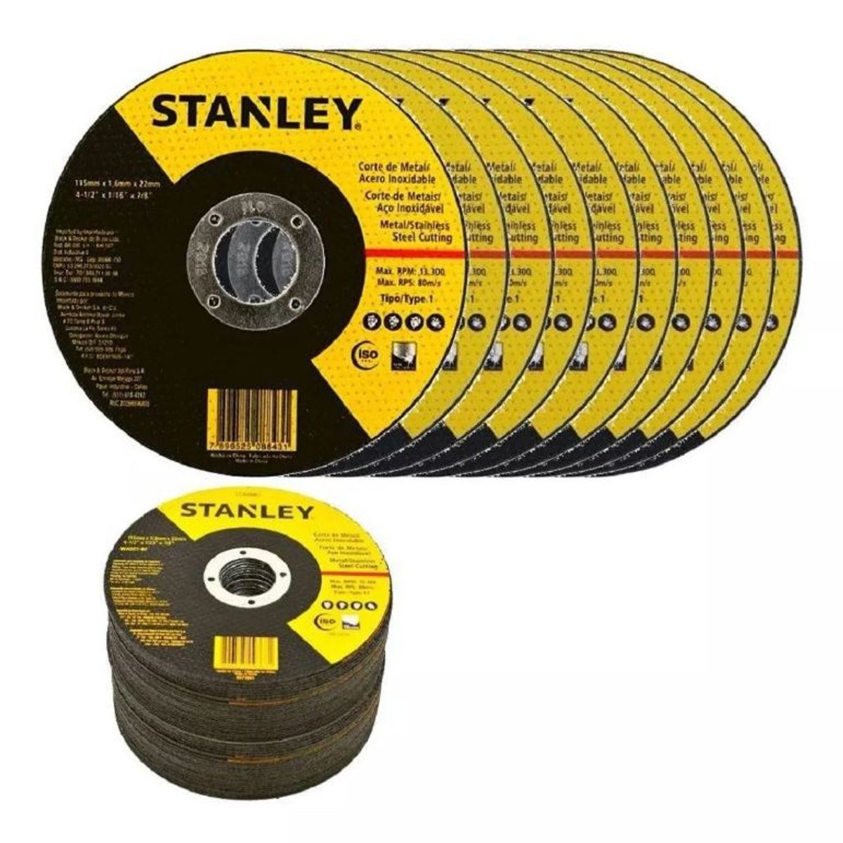 STANLEY JR - Pack 25und Disco Corte 4 1/2 X 1.0mm Stanley