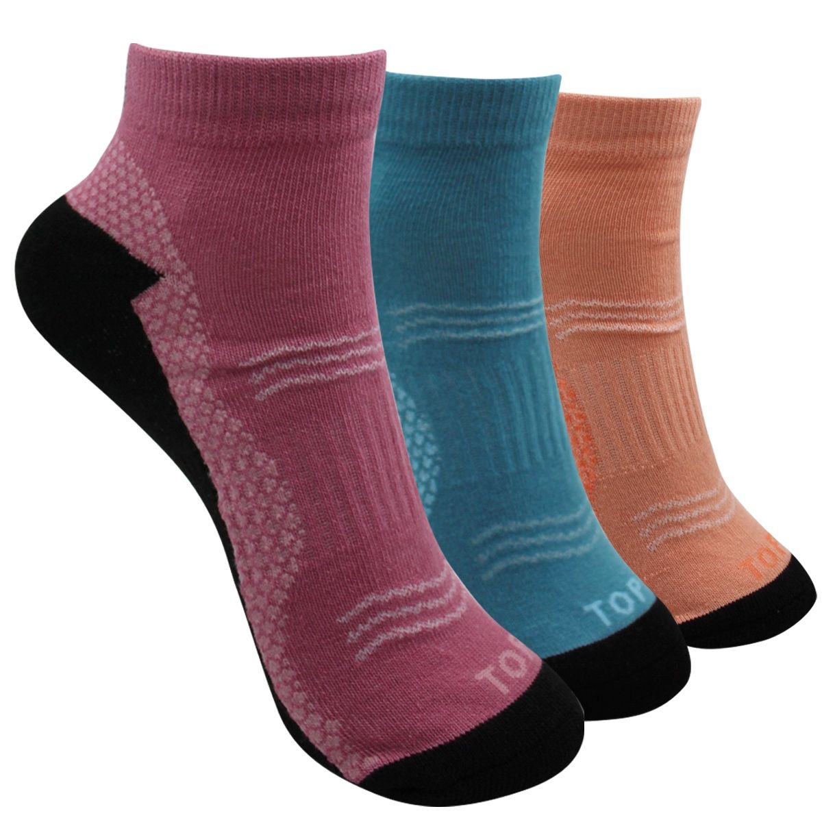 TOP - Calcetines Deportivos Tobilleros Mujer Pack 3 C1 Top