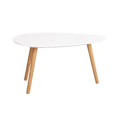 GENERICO - Mesa de centro Elipse blanca HOME PLANET