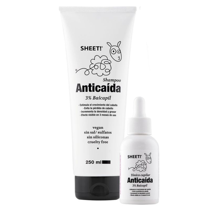 SHEET - Pack Shampo Y Tonico 3% Baicapil Anticaida 1 Mes Sheet