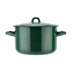 FANTUZZI - Cacerola de 18 cm acero carbónico verde Fundo