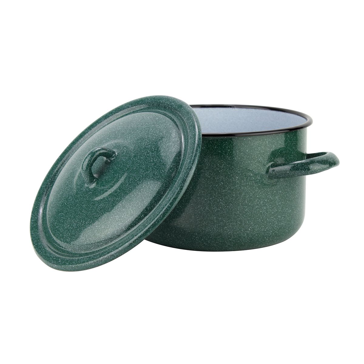 FANTUZZI - Cacerola de 18 cm acero carbónico verde Fundo Fantuzzi