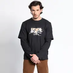 TRUVAL - Polera Manga Larga Cuello Redondo Print Random