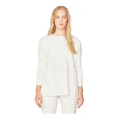 JACINTA TIENDA - Chaleco Maria largo II blanco