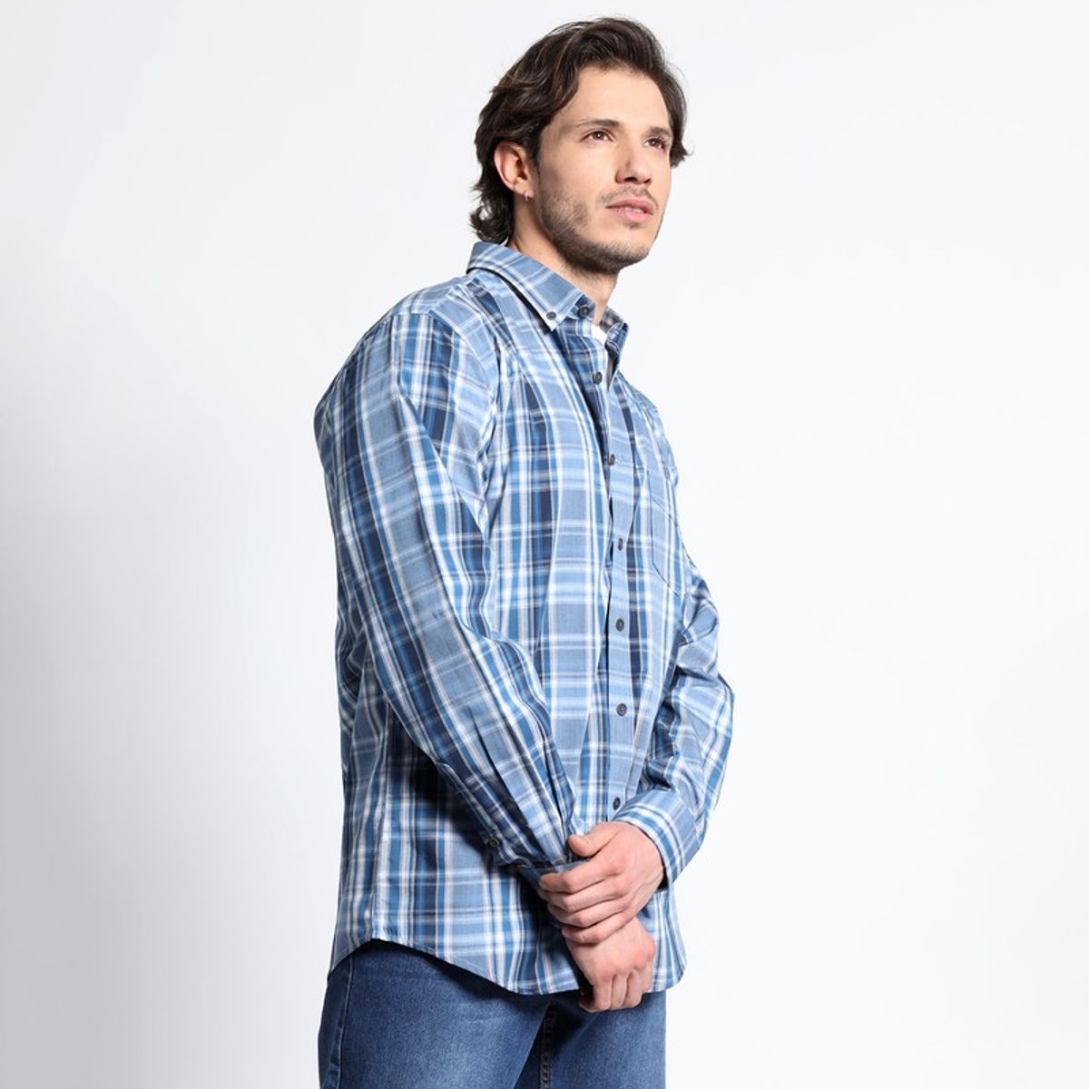 TRUVAL - Camisa Manga Larga Trevira Cuadros Regular Fit TRUVAL