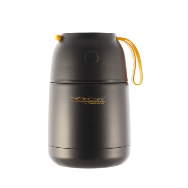 THERMOS - Termo comida 450ml Negro+ cuchara Thermos Mimbral