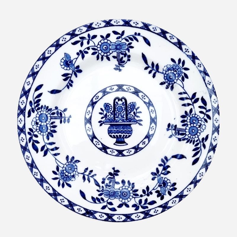 GENERICO - Juego de 4 Platos de Entrada Porcelana Ingleses Delphine
