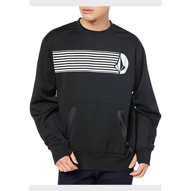 VOLCOM - Poleron LET IT STORM CREW Hombre Negro Volcom