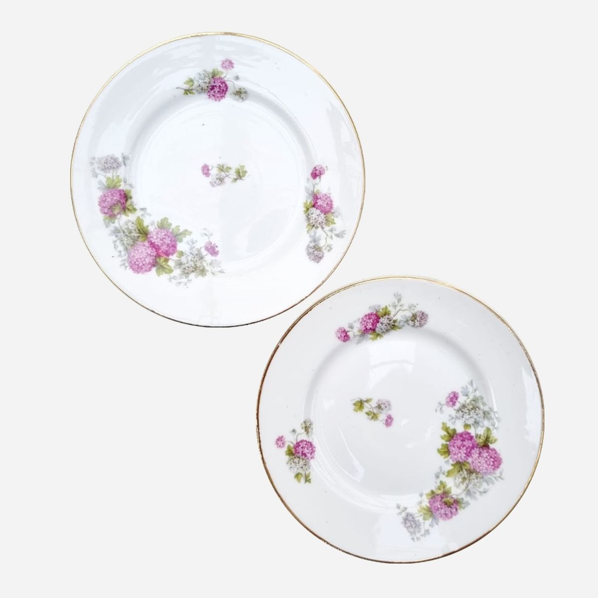 GENERICO - Juego de 6 Platos de Pan Porcelana Franceses M de M Limoges