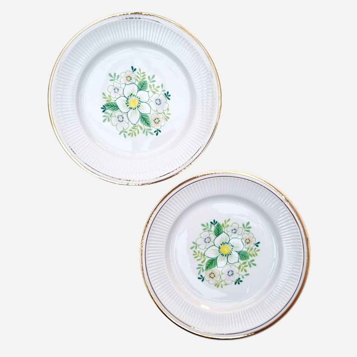 GENERICO - Juego de 6 Platos de Pan Porcelana Polacos Chodziez