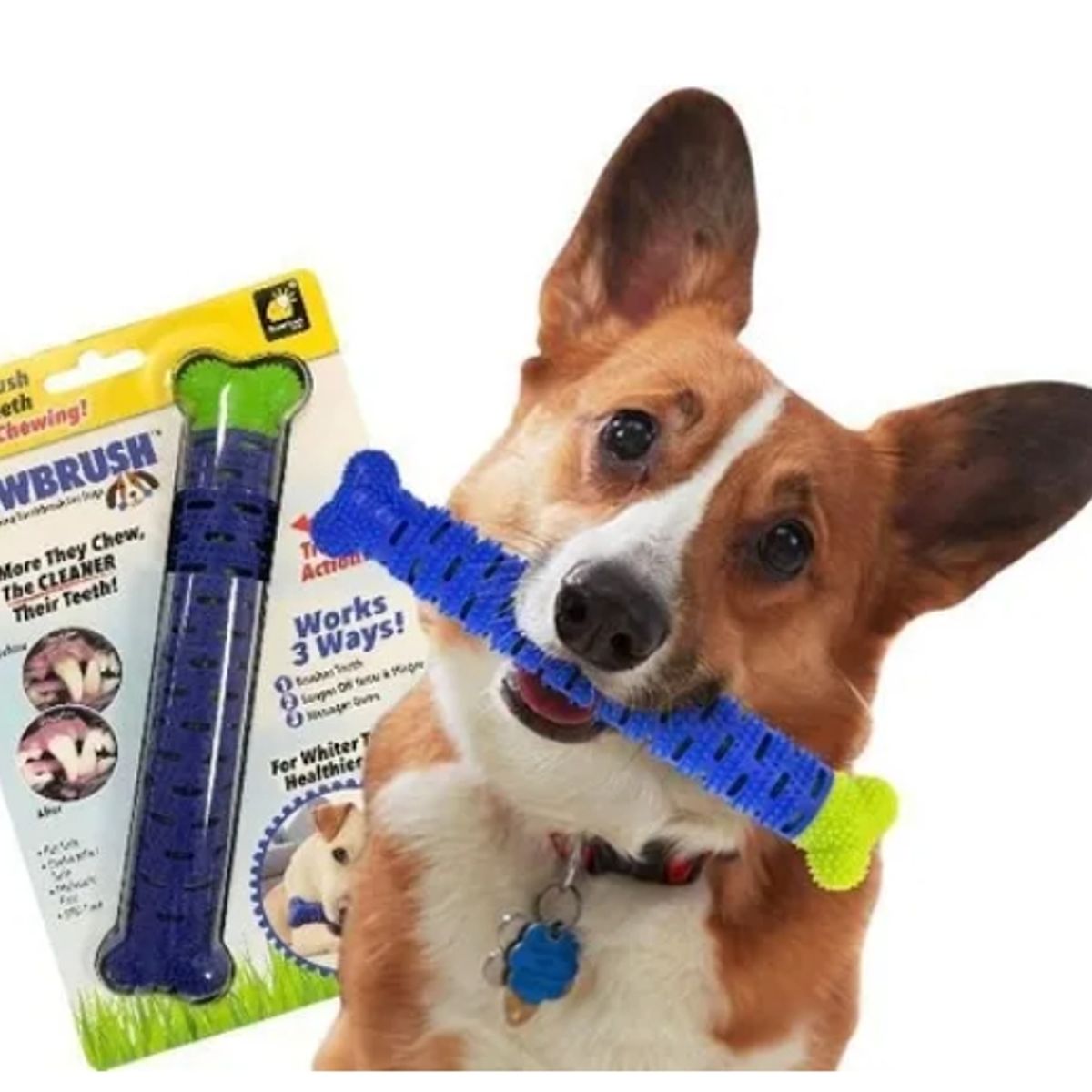 GENERICO - Hueso De Goma Masticable Limpiador De Dientes Para Mascotas