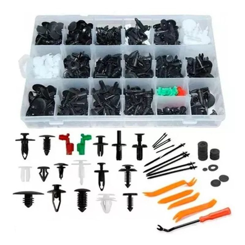 GENERICO - Kit 460 Clips Fijacion Broche Retencion Tapabarro 212021