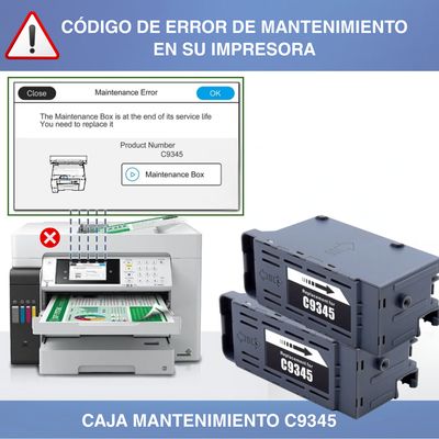 Imagen 2 del producto Caja de mantenimiento ALTERNATIVA C9345 Impresora Epson L8160 L15150