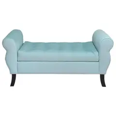 GENERICO - Banqueta Baúl Diva Color Menta 125x45x60cm