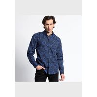 Camisa Manga Larga Estampada Full Slim Fit