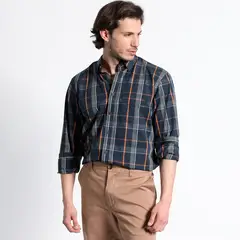 TRUVAL - Camisa Manga Larga Trevira Cuadros Regular Fit