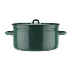 FANTUZZI - Cacerola de 24 cm acero carbónico verde Fundo