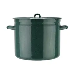 FANTUZZI - Cacerola alta de 24 cm acero carbónico verde Fundo