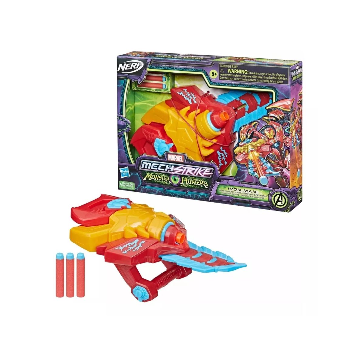 NERF - Marvel Nerf Mech Strike - Monster Hunters Iron Man Nerf…
