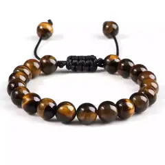 MERCADO CBF - Pulsera De Ojo De Tigre Pulsera Piedras Ajustable