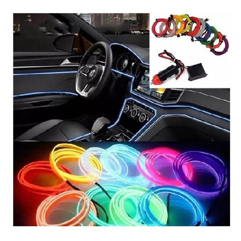 GENERICO - Hilo Luz Neon Led 12v 3m 223421 Verde