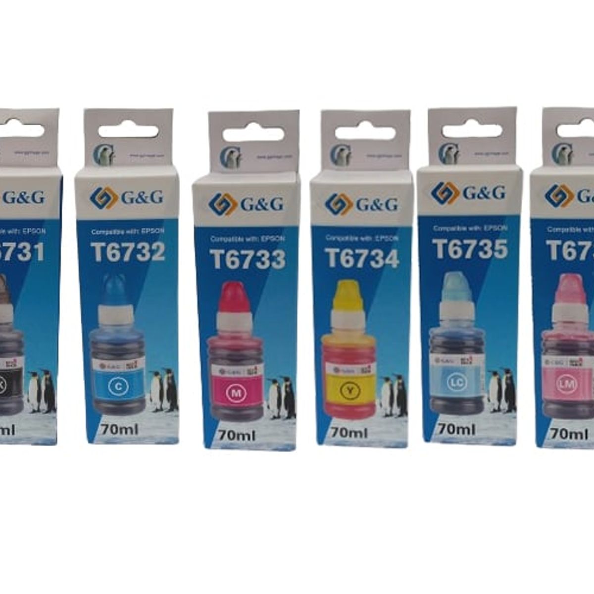 GENERICO - Pack Tinta compatible Epson T673    6 Colores