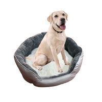 Cama Cojín 70 Cm Mascotas Acolchada Para Perro Y Gato - Gris