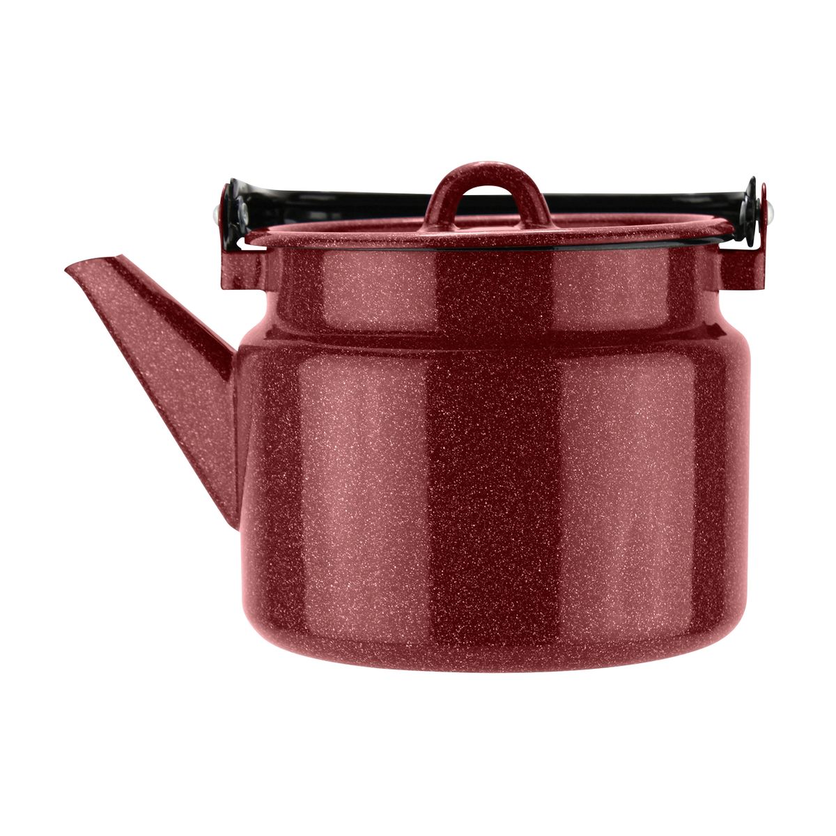 FANTUZZI - Tetera 2 Litros acero esmaltado rojo Fundo Fantuzzi