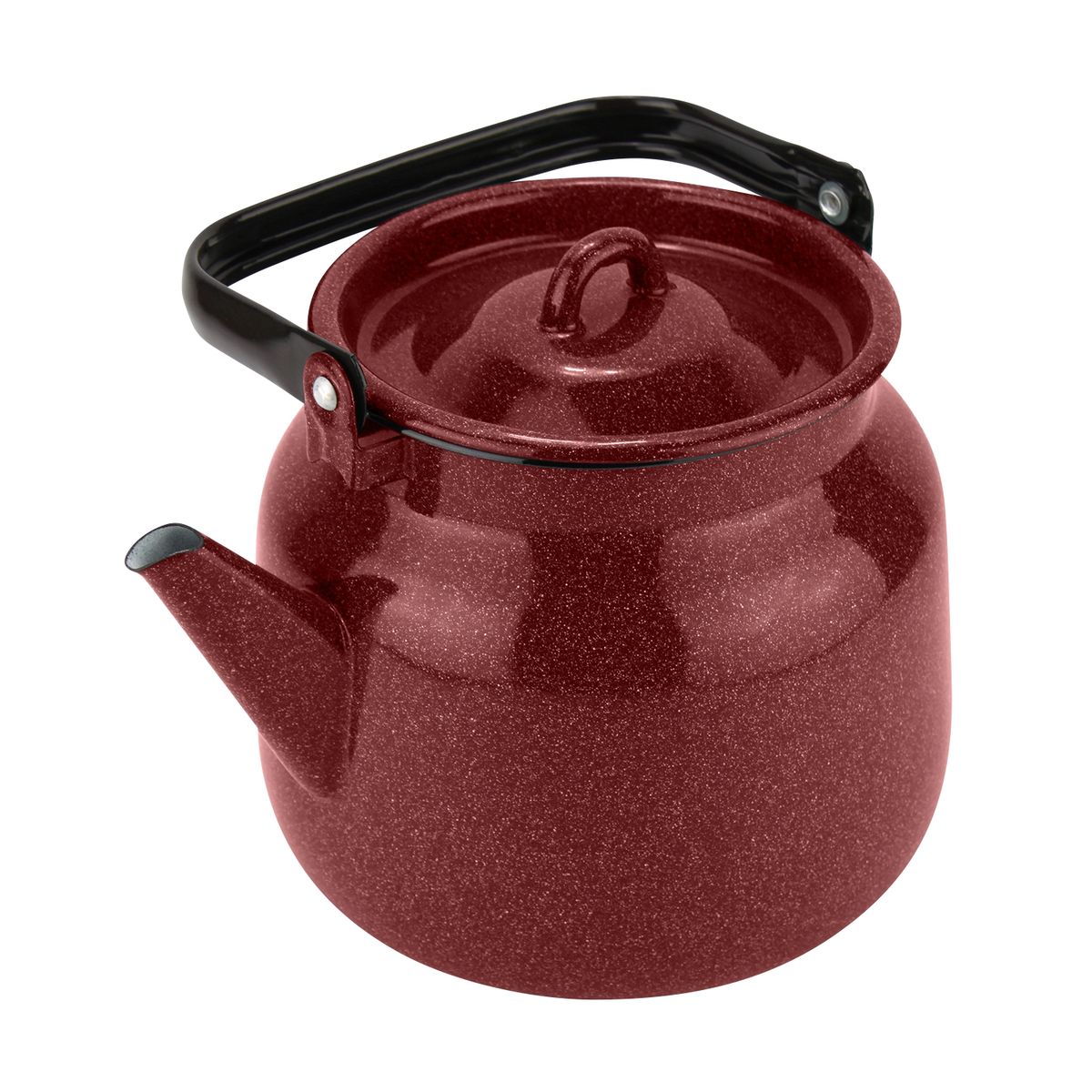 FANTUZZI - Tetera 3,5 Litros acero esmaltado rojo Fundo Fantuzzi