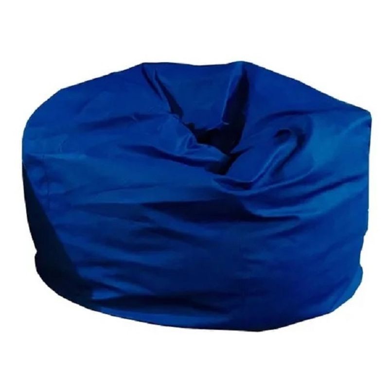 REHUCE - Puff eco cuero tamaño L - Azul