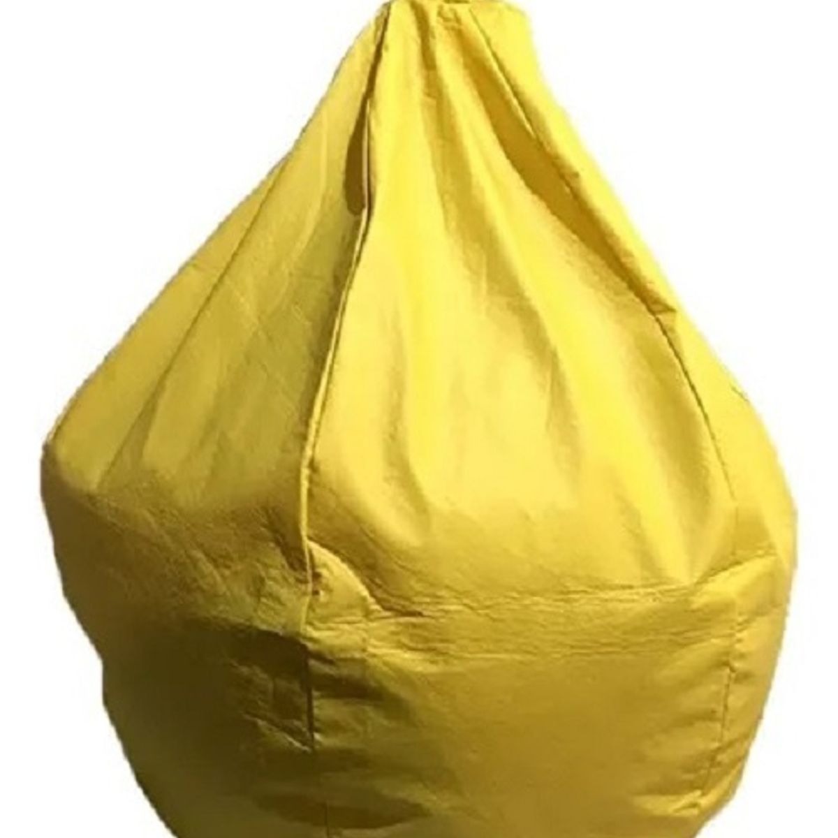 REHUCE - Puff eco cuero tamaño L  - Amarillo