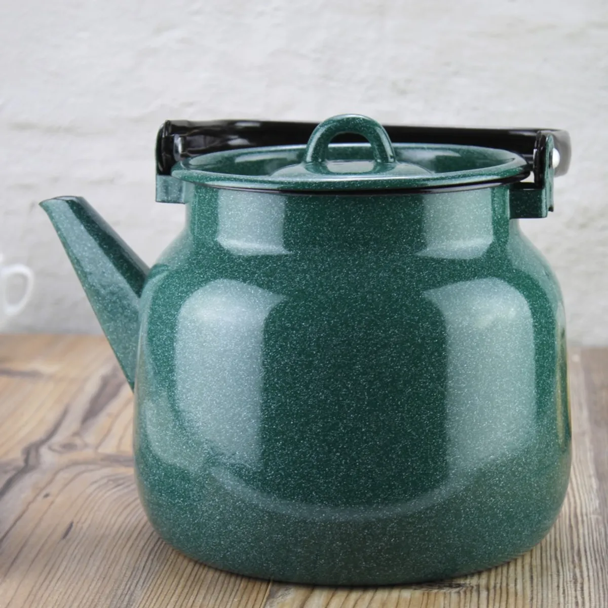 FANTUZZI - Tetera 3,5 Litros acero esmaltado verdeFundo Fantuzzi