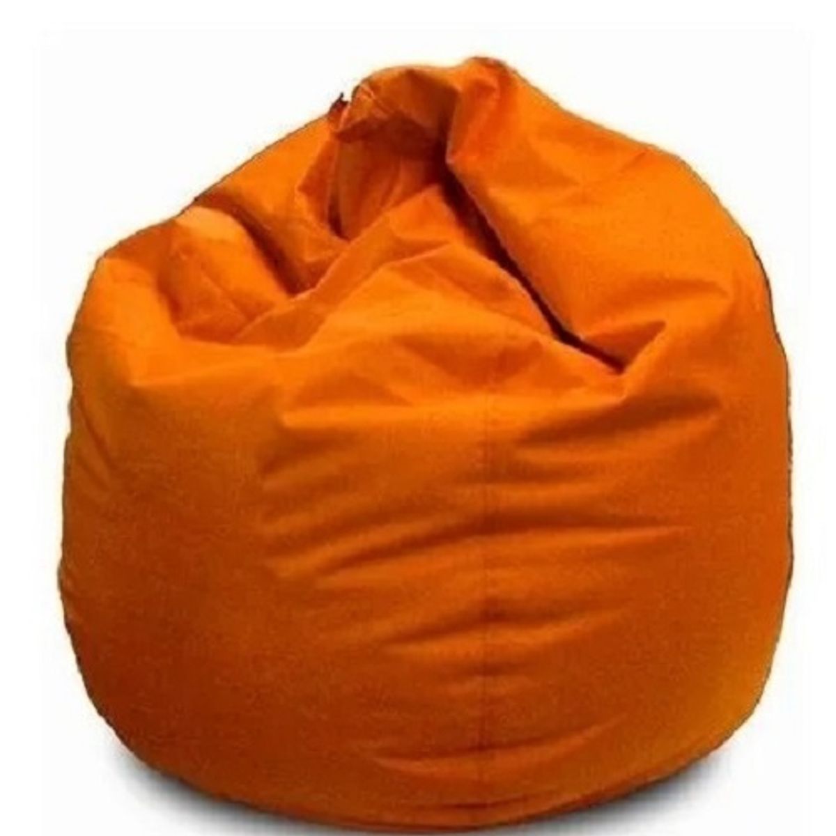 REHUCE - Puff eco cuero tamaño L - Naranja