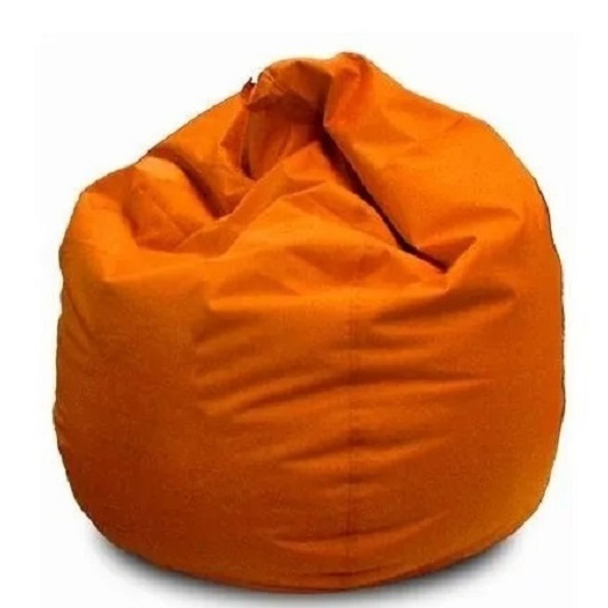 REHUCE - Puff eco cuero tamaño L - Naranja