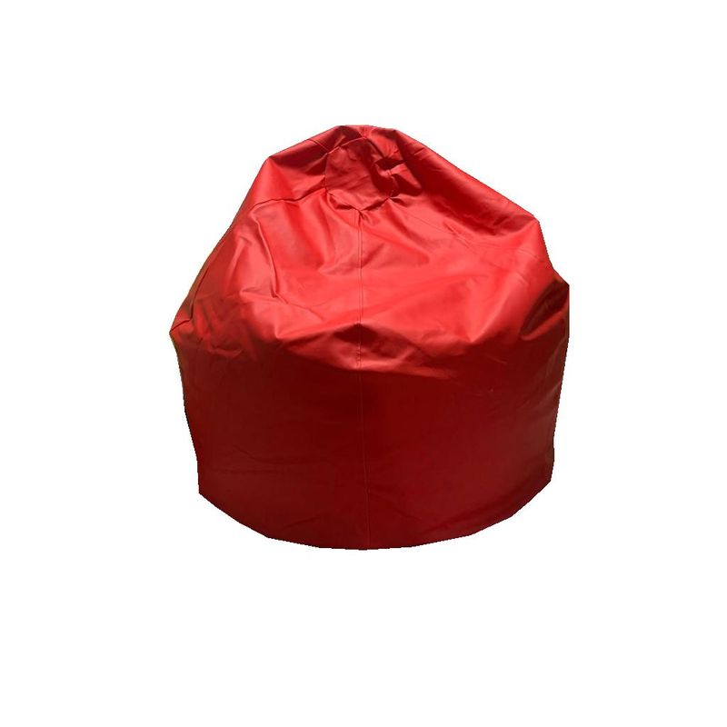 REHUCE - Puff eco cuero tamaño L - Rojo