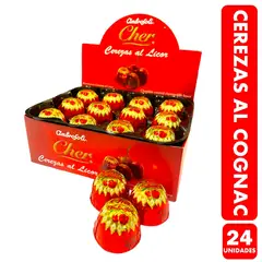 AMBROSOLI - Cerezas Al Cognac De (Caja con 24 Unidades)