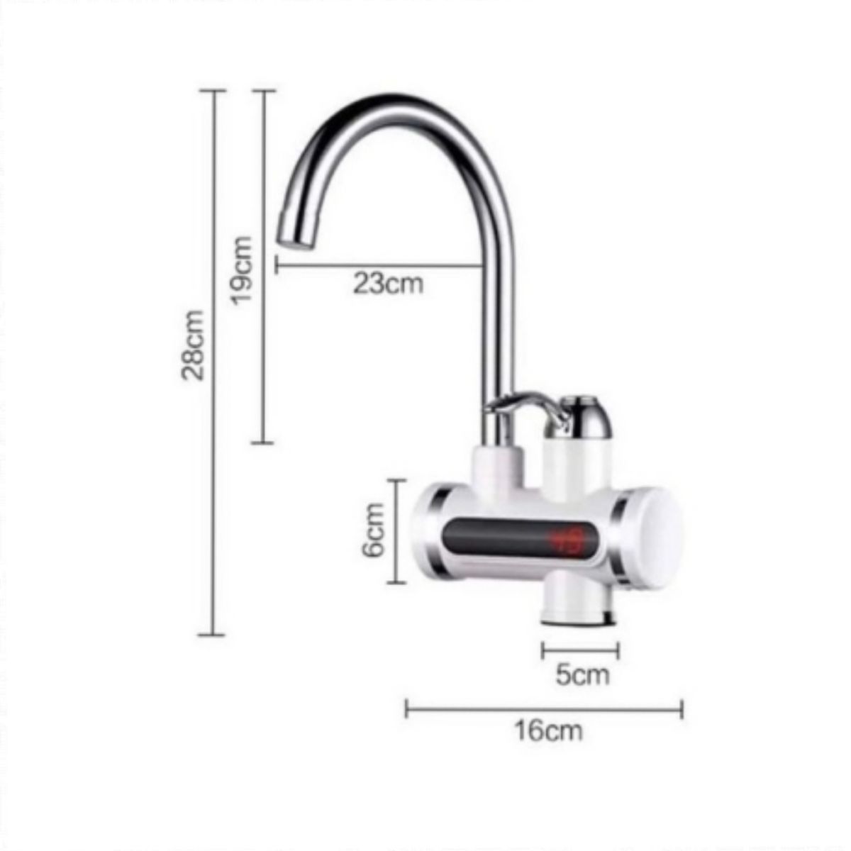 GENERICO - Llave Agua Caliente Eléctrico Lavaplatos