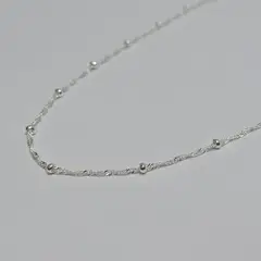 ROSETT - Cadena singapure con mostacillas Plata ley 925