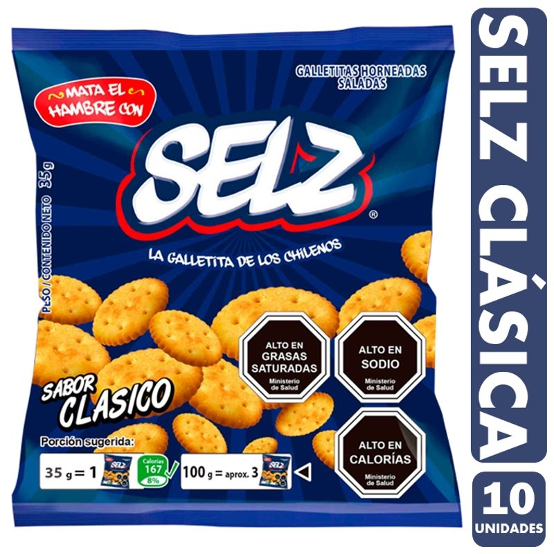 SELZ - Selz Sabor Clásico Arcor - Galletas (Pack Con 10 Unidades)
