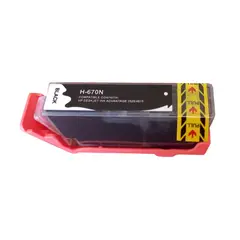 GENERICO - Tinta compatible con HP 670 XL Negro para 550 Copias HP670 N