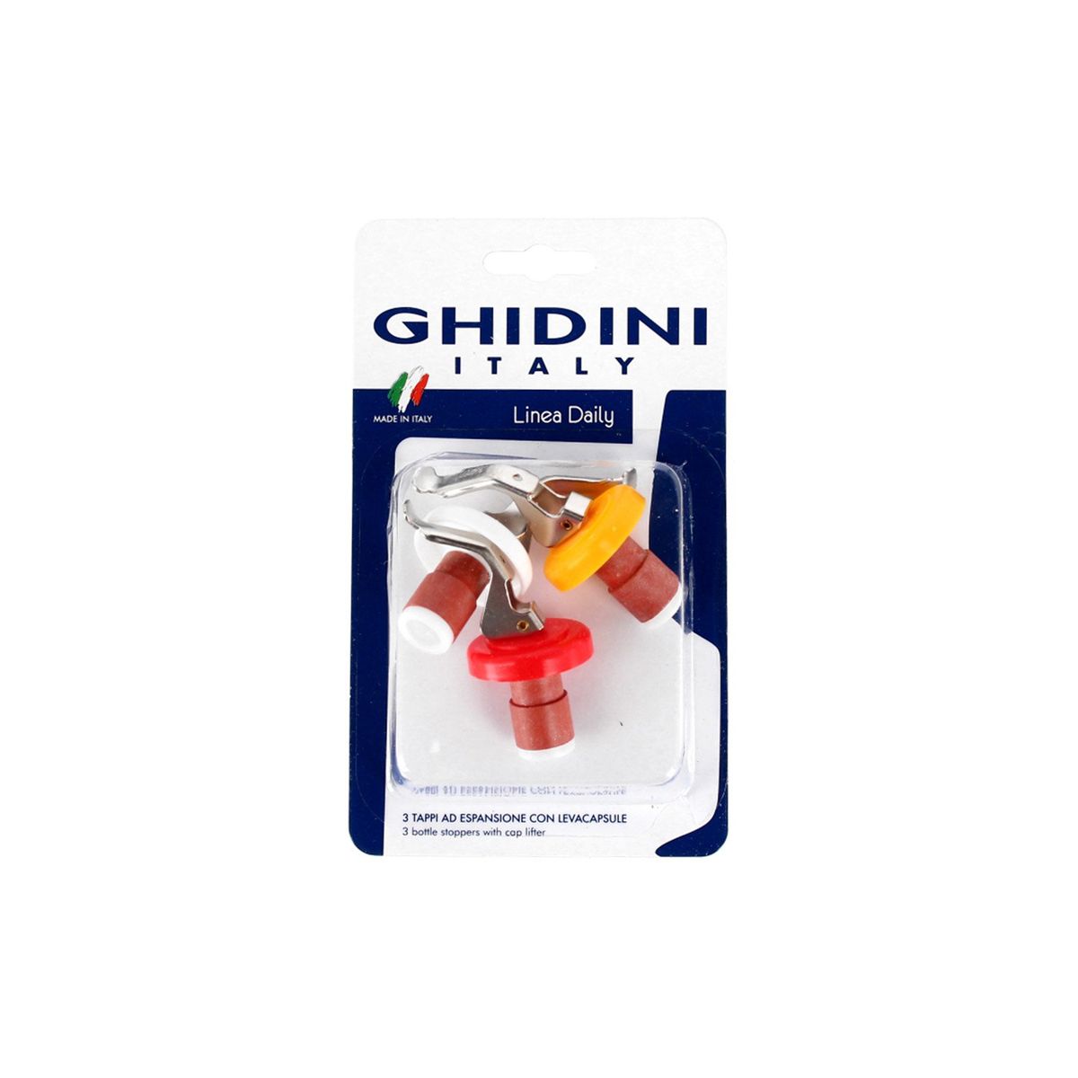 GHIDINI - Set 3 Tapon  Botella Vino Daily