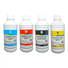 PACIFIC COLOR - 4 Litros de Tinta Dye Universal Para Hp Canon Epson Brother Lexmark