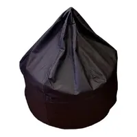 Puff eco cuero tamaño L - Café