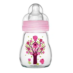 MAM - Mamadera de Vidrio Feel Good 170ml Rosada